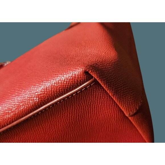 Coach Mini City Zip Tote Crossgrain Leather Red Shoulder Bag- - Picture 6 of 16